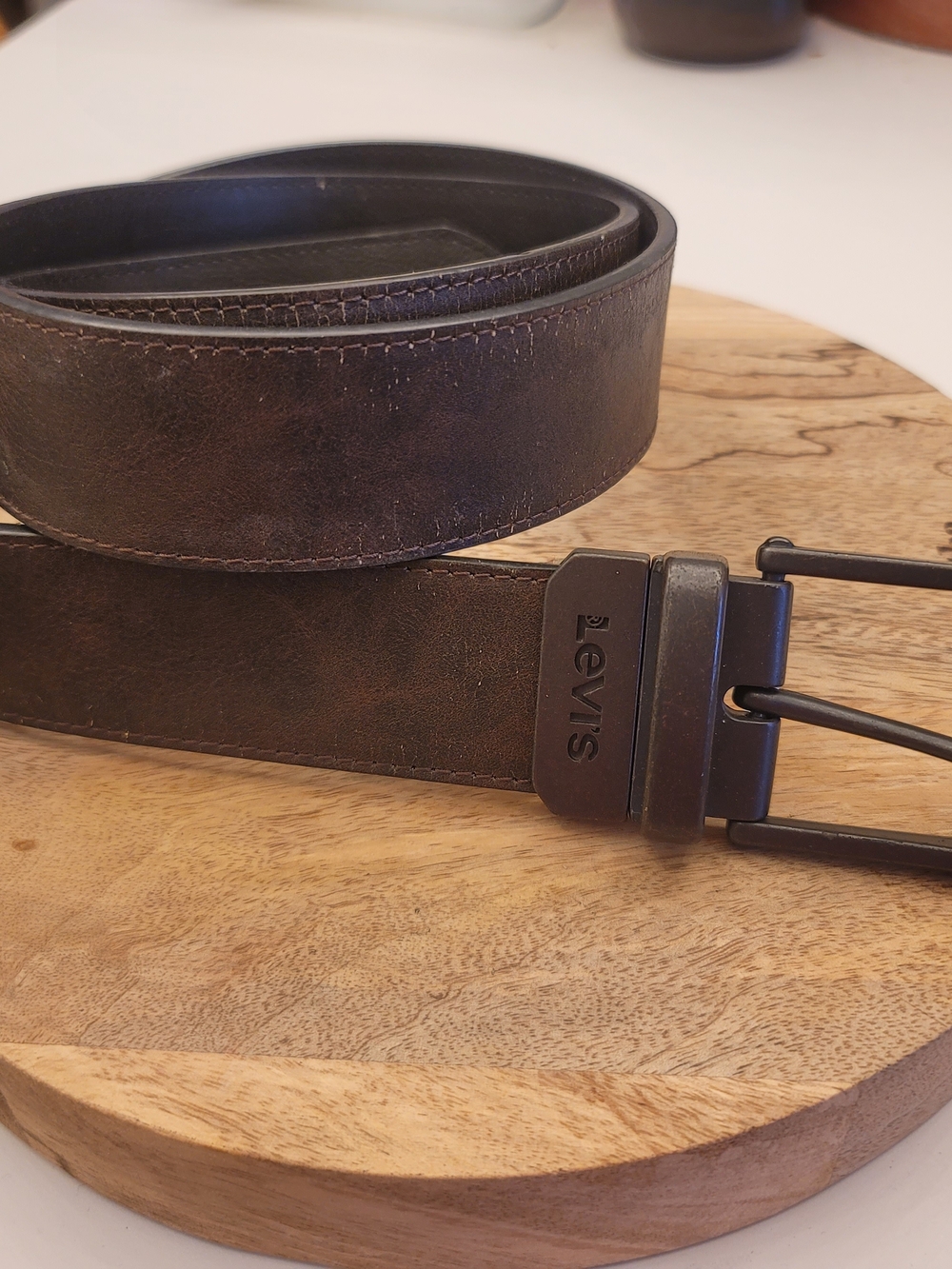 Levi's Dark Brown Leather Belt